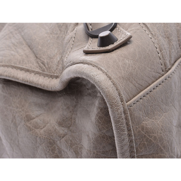 Balenciaga The City Grey Lambskin Bag Strap - Picture 6 of 9